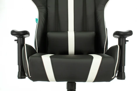 Кресло игровое Zombie A4 черный/белый эко.кожа с подголов. крестовина пластик