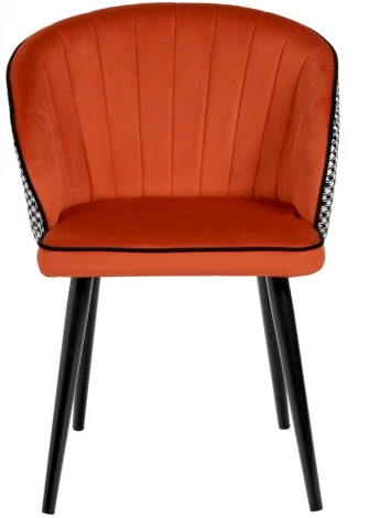 Стул Paola оранжевый с жаккардом Bradex Home RF 0260
