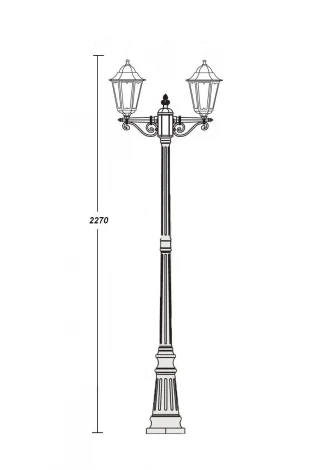 Наземный фонарь Oasis Light Petersburg M Black 79809M A