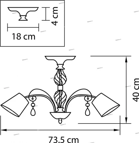 Потолочная люстра Lightstar Esedra 796053