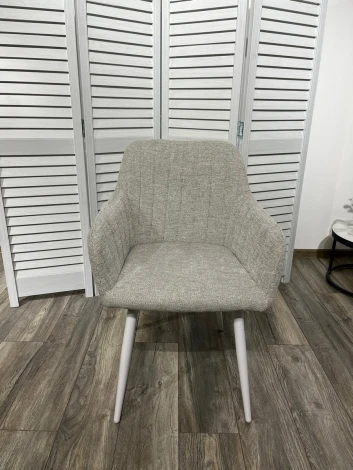 Стул M-City BRANDY WZ2042-19 галечный серый/ белый каркас