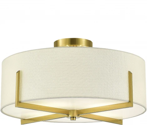 Потолочный светильник Evoluce Linton SLE3010-302-04 Латунь/Бежевый E27 4*60W