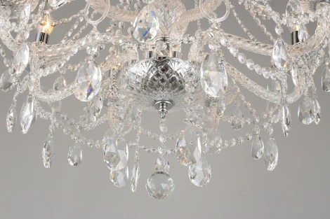 Подвесная люстра Aployt Koletta APL.755.03.08 (220V, хрусталь, на цепи, свеча)