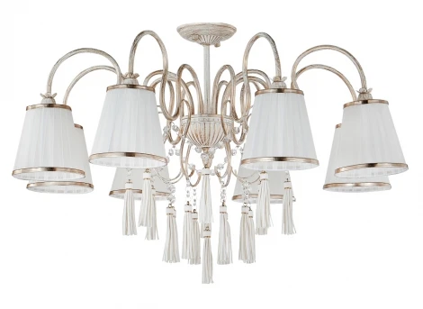 Подвесная люстра Crystal Lux OFELIA SP-PL8 WHITE