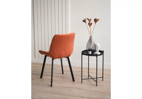 Стул на металлокаркасе Челси П терракотовый (zd 432) / черный 632519