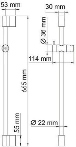 Душевая штанга Wasserkraft A190