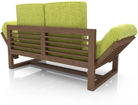 Кушетка Arsko Балтик орех зеленая рогожка