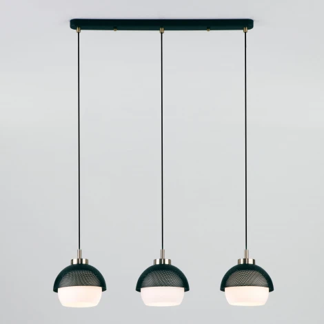 Подвесной светильник Eurosvet Nocciola 50106/3 античная бронза/черный (220V, на проводе, шарики)