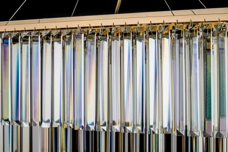 Подвесная большая люстра Arti Lampadari Enio E 1.5.70x25.101 GP (220V, хрусталь, на тросе)