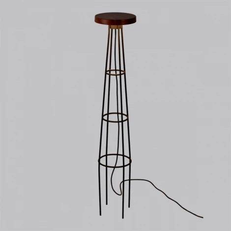 Уличный встраиваемый в грунт светильник со столиком Odeon Light Liana 7108/15GLA окраш. под дерево/металл LED 12W 220V (IP65)