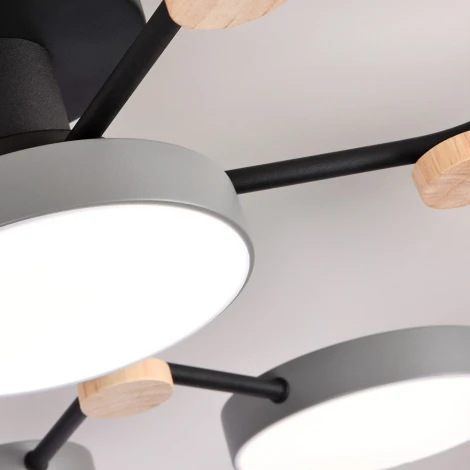 Потолочная люстра светодиодная с пультом с регулировкой цветовой температуры и яркости LED4U LED4U L3201-780 GR