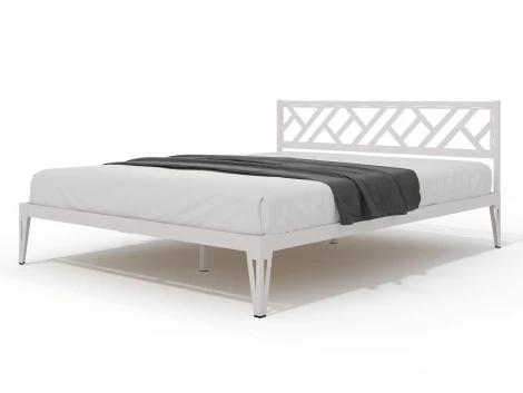 Кровать КМД 47 АЙРИС 1400, белый Форвард 102366