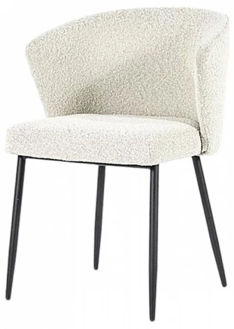 Набор из 2 стульев Cadence Serene Hesby (Металл/Букле, Белый) арт.HSBI_DC148_white_2