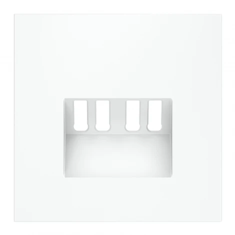 Накладка для розетки акустической 4-местной Voltum S70 VLS001502 (белый матовый)