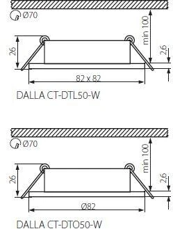 Встраиваемый точечный светильник Kanlux DALLA 22433 (12V)