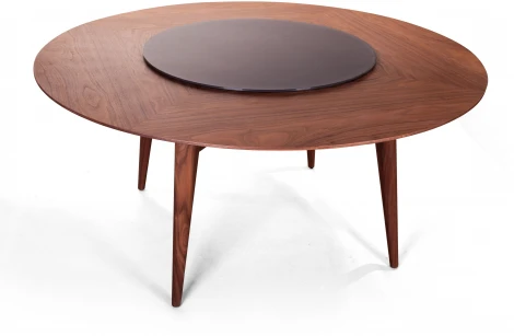 Стол круглый обеденный Wilson (160) орех, вращающийся центр Top Concept 2001000000203