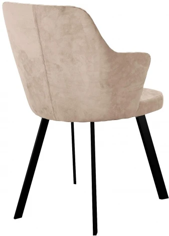 Стул DikLine 245 поворотный, C103 крем, ножки черные