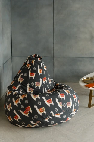 Кресло мешок Dreambag Груша Ламы Серое (L, Классический) 5024711