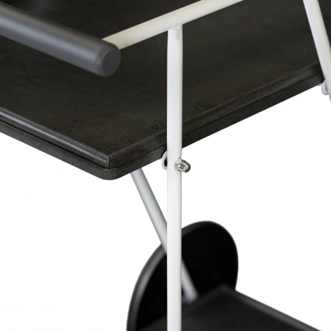 Стол сервировочный Новум белый/серый графит/серый бетон Mebelik 008950