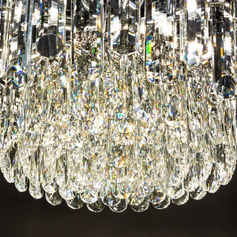 Подвесная люстра каскадная Divinare Bellatrix 3510/02 LM-11 (220V, хрусталь, на тросе)