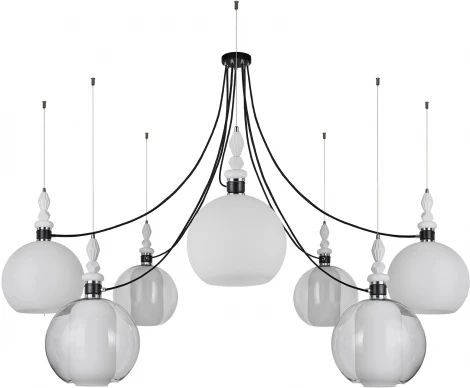 Подвесная люстра 33 Идеи PND182.07.17CH.003BL-M66TW (220V, на тросе, паук)