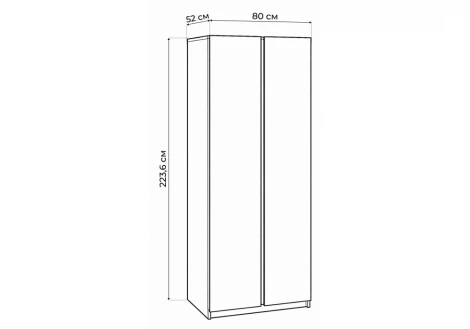 Шкаф Кассий 80 Альбина Woodville 679656