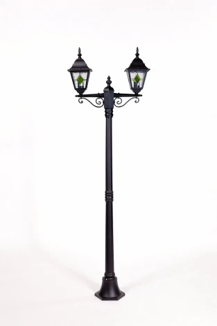 Наземный фонарь Oasis Light QUADRO M lead GLASS 79908MAlgG Bl (220V, фонарь, IP44)