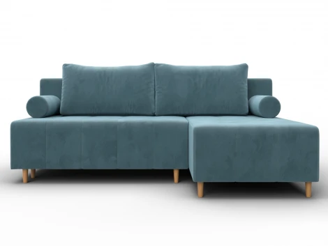 Диван угловой Лига-102 угол универсальный (ДСП,Брус,Фанера,Велюр/Бирюзовый) Лига Диванов 134790