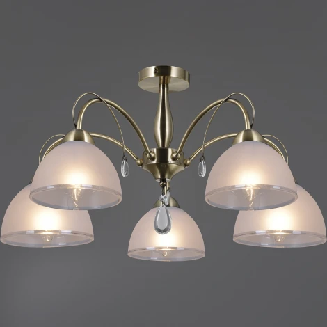 Потолочная люстра на штанге ILLUMICO IL0506-5CSQ-25AB ELITE