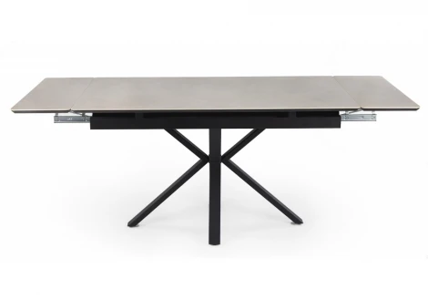 Керамический стол Старлайт 120(180)х80 carmen light grey / черный 622890