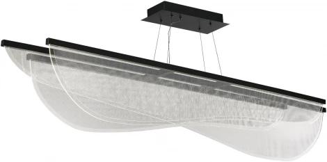 Подвесной светильник ST Luce Fesale SL6509.423.01 Черный/Прозрачный LED 1*60W 4000K (220V, на тросе)