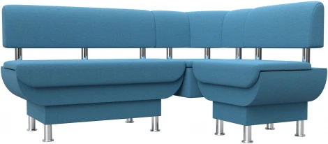 Диван кухонный угловой Альфа правый угол Лига Диванов (Рогожка) арт.123967