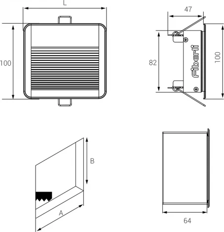 Подсветка для лестниц и ступеней светодиодная LLGEN105 Fiberli 11140301