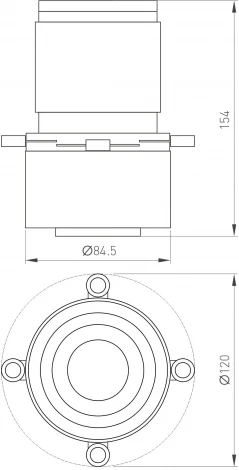 Насадка кадрирующая LGD-CROPLENS-R85 (WH) (Arlight, Металл) 046747