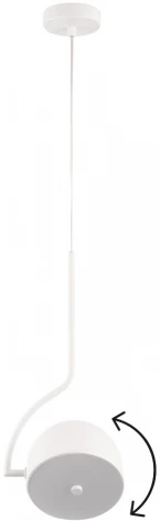 Подвесной светильник Crystal Lux CORRECTO SP9W LED WHITE Black (220V, на проводе)