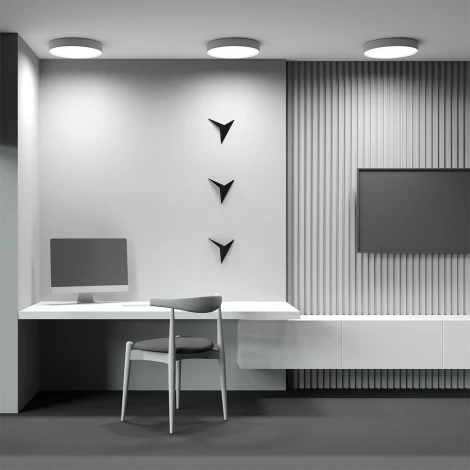 Потолочный светильник круглый Maytoni Zon C032CL-45W4K-RD-W (LED, 220V, круглые)