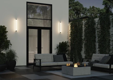 Настенный уличный светильник Maytoni Rounge O482WL-L16B3K (LED, 220V, круглые, IP54)