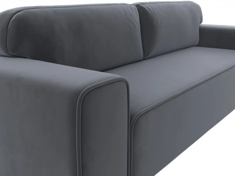 Диван прямой Лига-029 (Серый/Велюр) Лига Диванов арт.121014