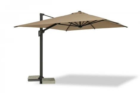 "Римини" зонт уличный 3х4м на боковой алюминиевой опоре, тент бежевый 4SIS TA010-Super-3х4m beige