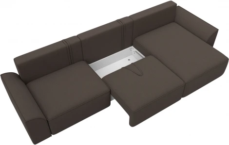 Диван угловой Лига-048 НПБ лонг Лига Диванов (Рогожка) арт.128485