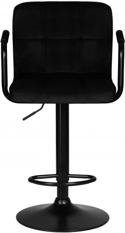Стул барный DOBRIN KRUGER ARM BLACK (черный вельвет (LAR-E2041-52))