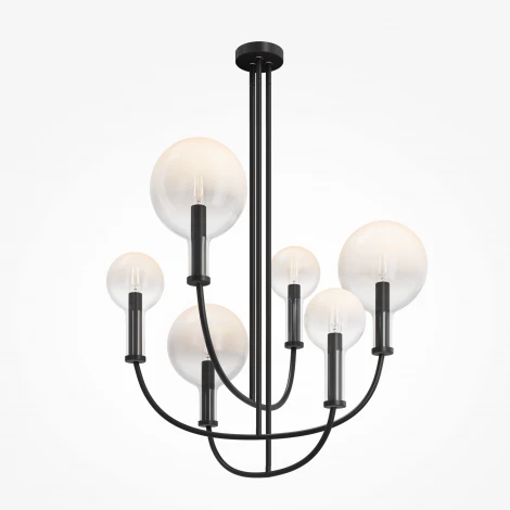 Потолочная люстра на штанге Maytoni Status MOD333PL-06B