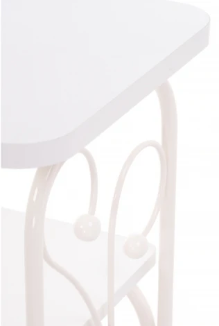 Прикроватная тумба Woodville Клео 2 белая / белая 446220