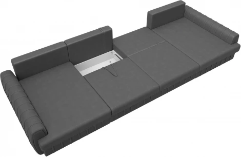 Диван П-образный Лига-057 НПБ Лонг Лига Диванов (Замша) арт.129343