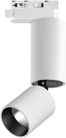 Светильник трековый однофазный трехжильный Novotech Tubo 359320 белый LED 10W 220V 3000K 1100Лм (круглые)