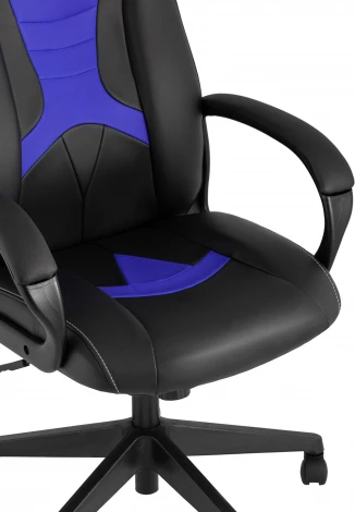 Кресло игровое TopChairs ST-CYBER 8 черный/синий УТ000035042