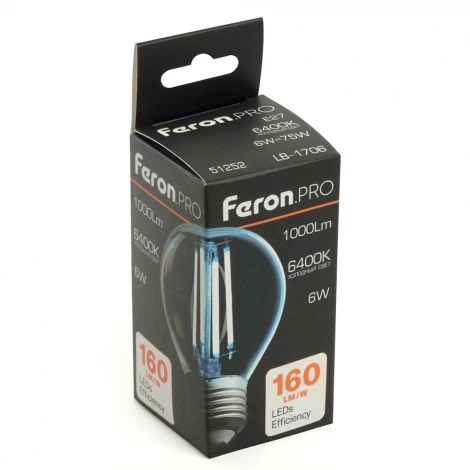 Лампа светодиодная E27 6W Feron LB-1706 51252