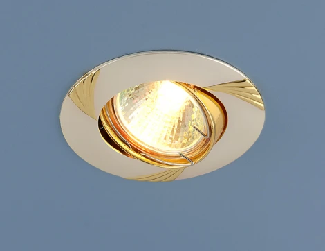 Встраиваемый точечный светильник Elektrostandard 8004 MR16 PS/GD перл.серебро/золото