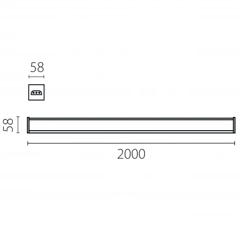 Светильник линейный светодиодные 80W Lightstar Trito 456807