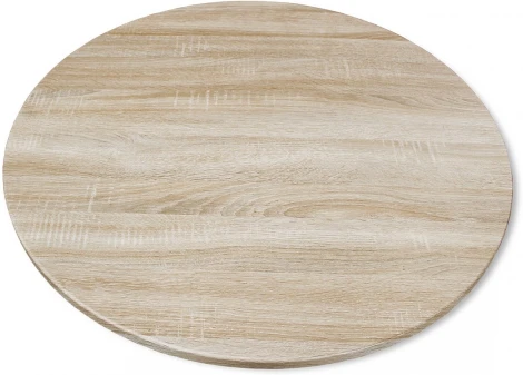 Стол Sheffilton SHT-TU43/TT 80 МДФ черный муар/дуб сонома светлый